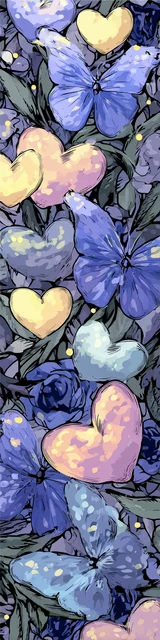 Free butterfly bookmarks of lavender butterflies